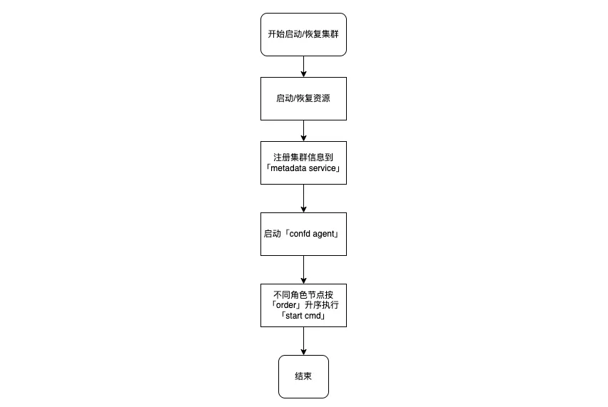 启动/恢复集群