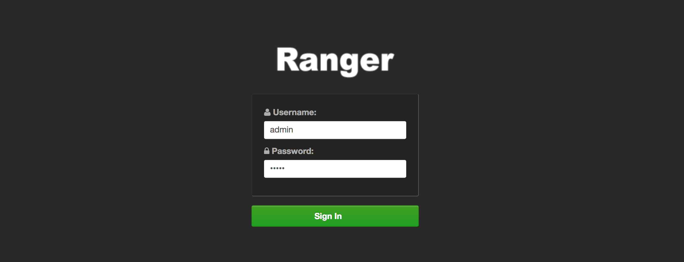 Ranger 控制台