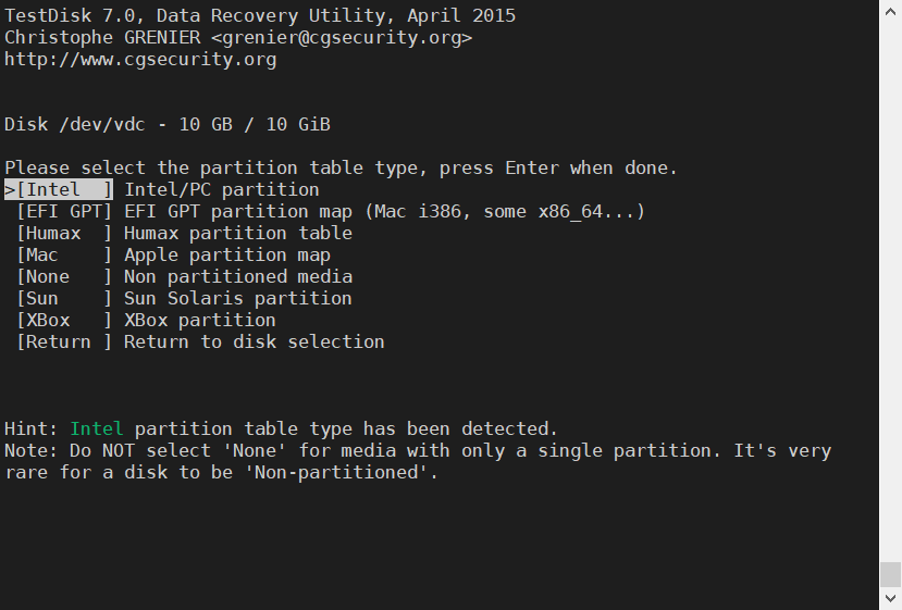 faq linux restore partition 4
